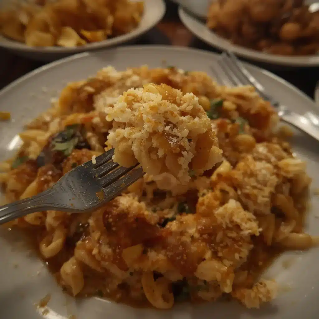 30 minute french onion chicken orzo casserole