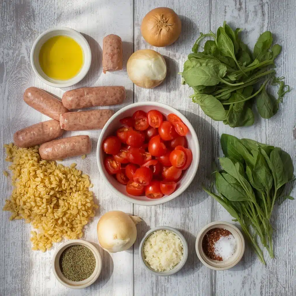 30 minutes chicken sausage orzo