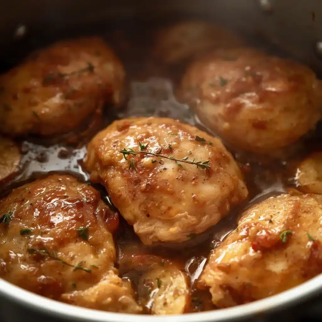 apple cider chicken easy fall dinner idea