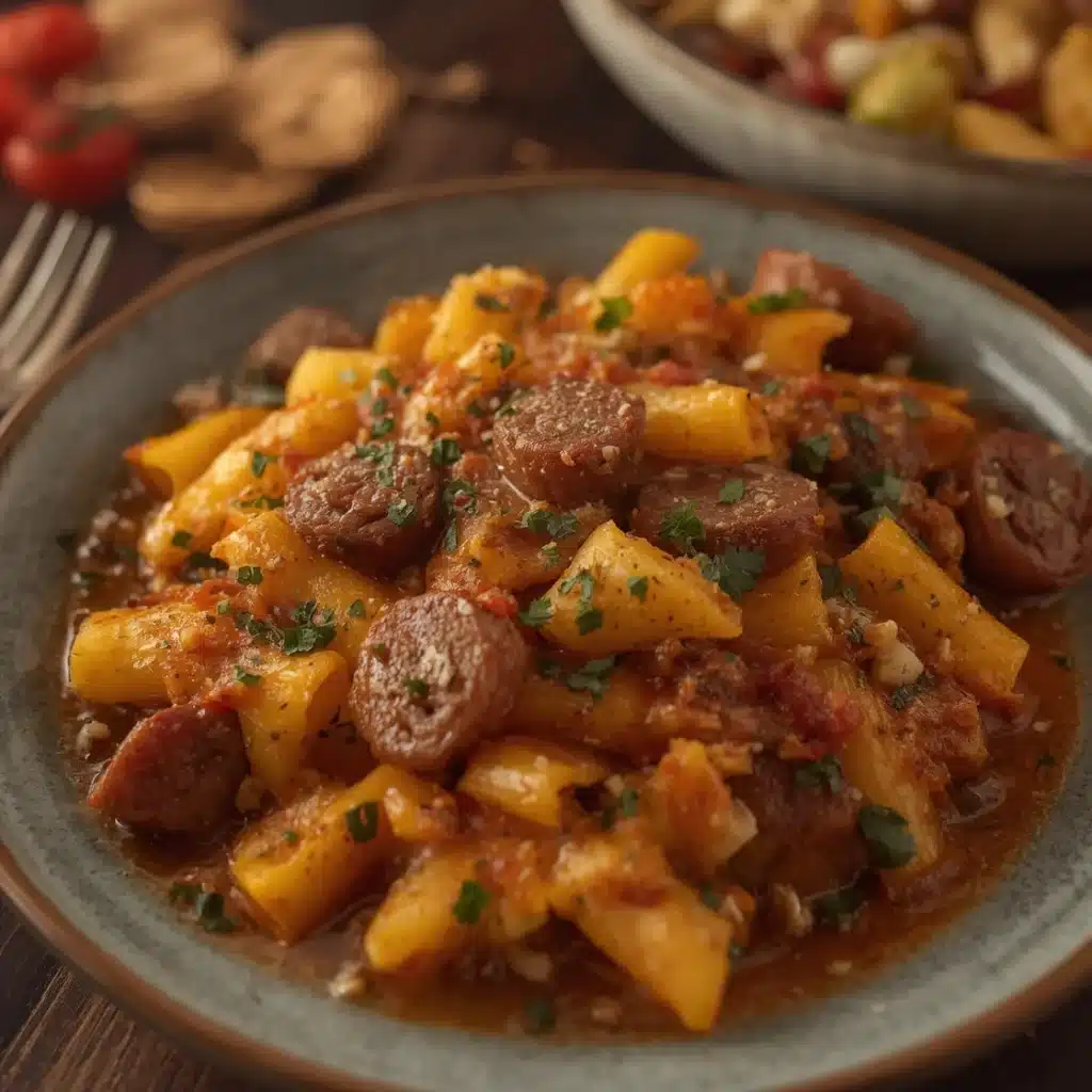 autumn sausage pasta squash easy dinner idea