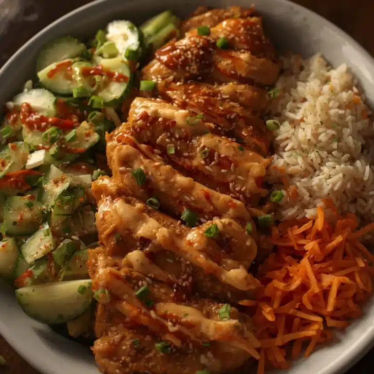 bang bang chicken bowl protein dinner idea