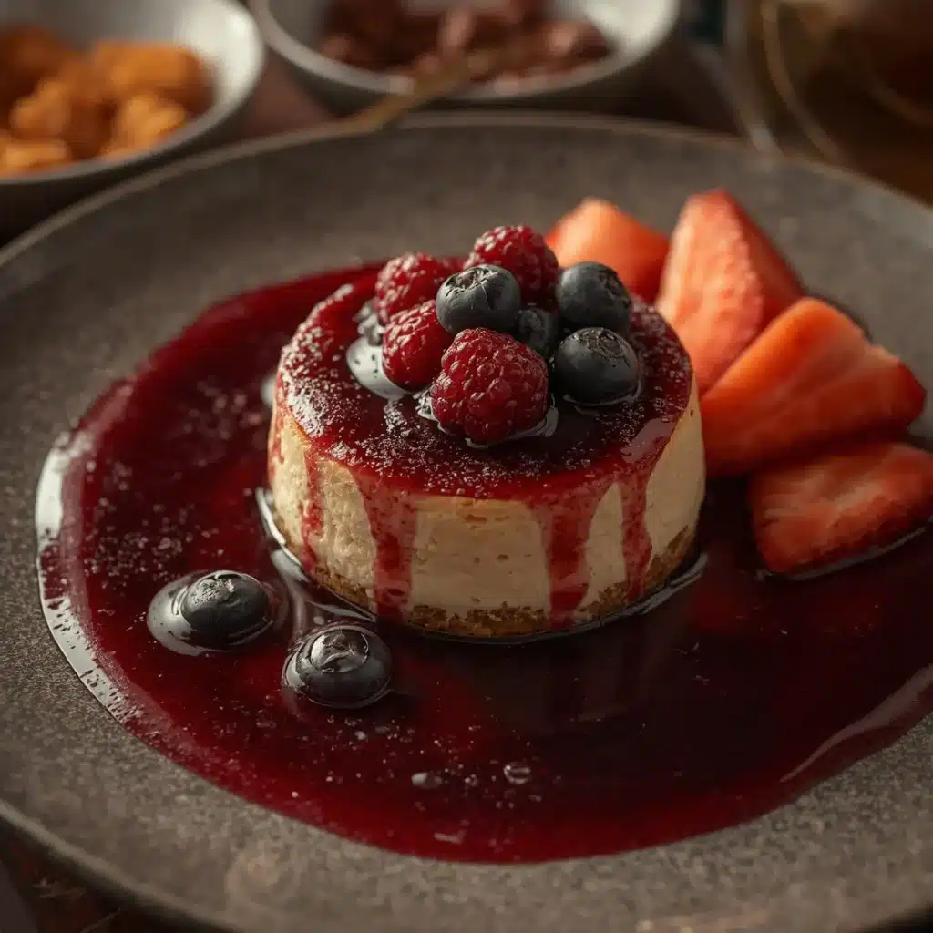 berry cheesecake creamy vanilla dessert recipe