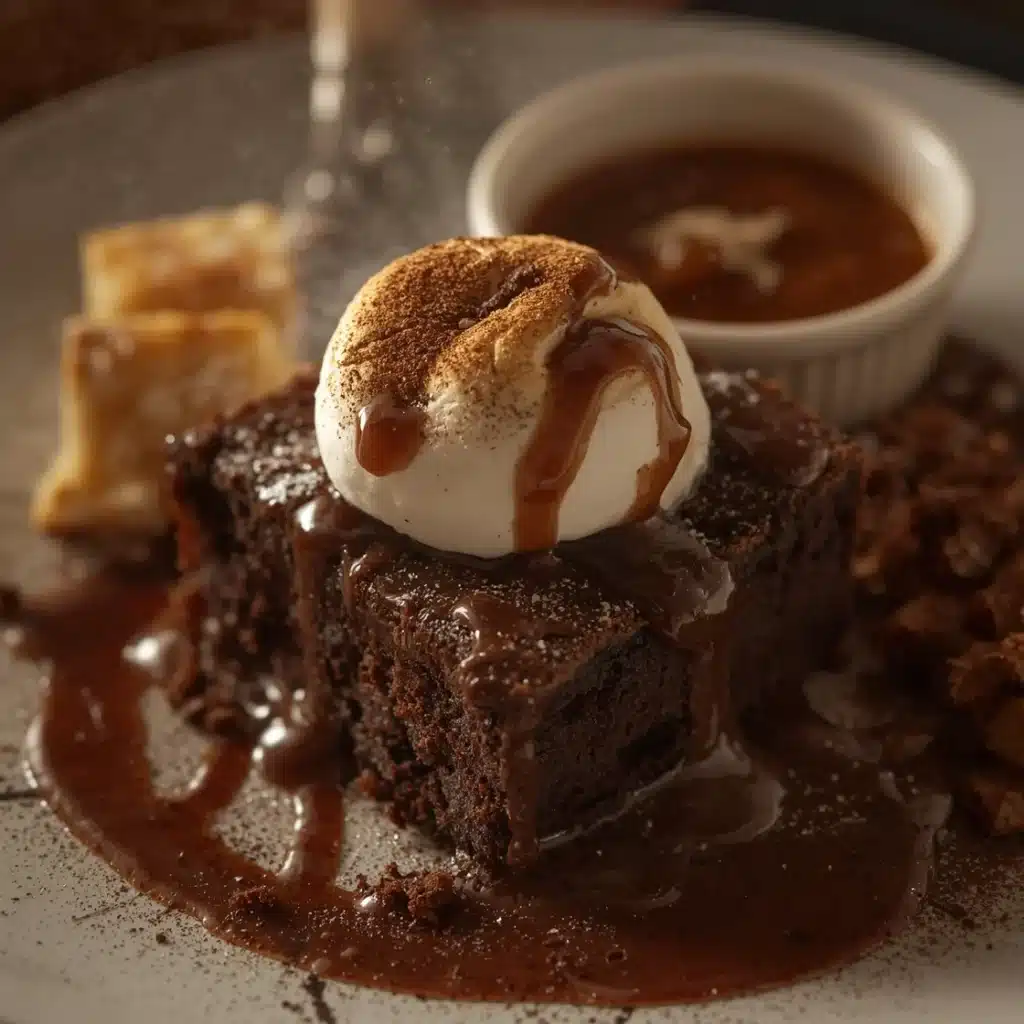 best chocolate poke cake with marshmallow