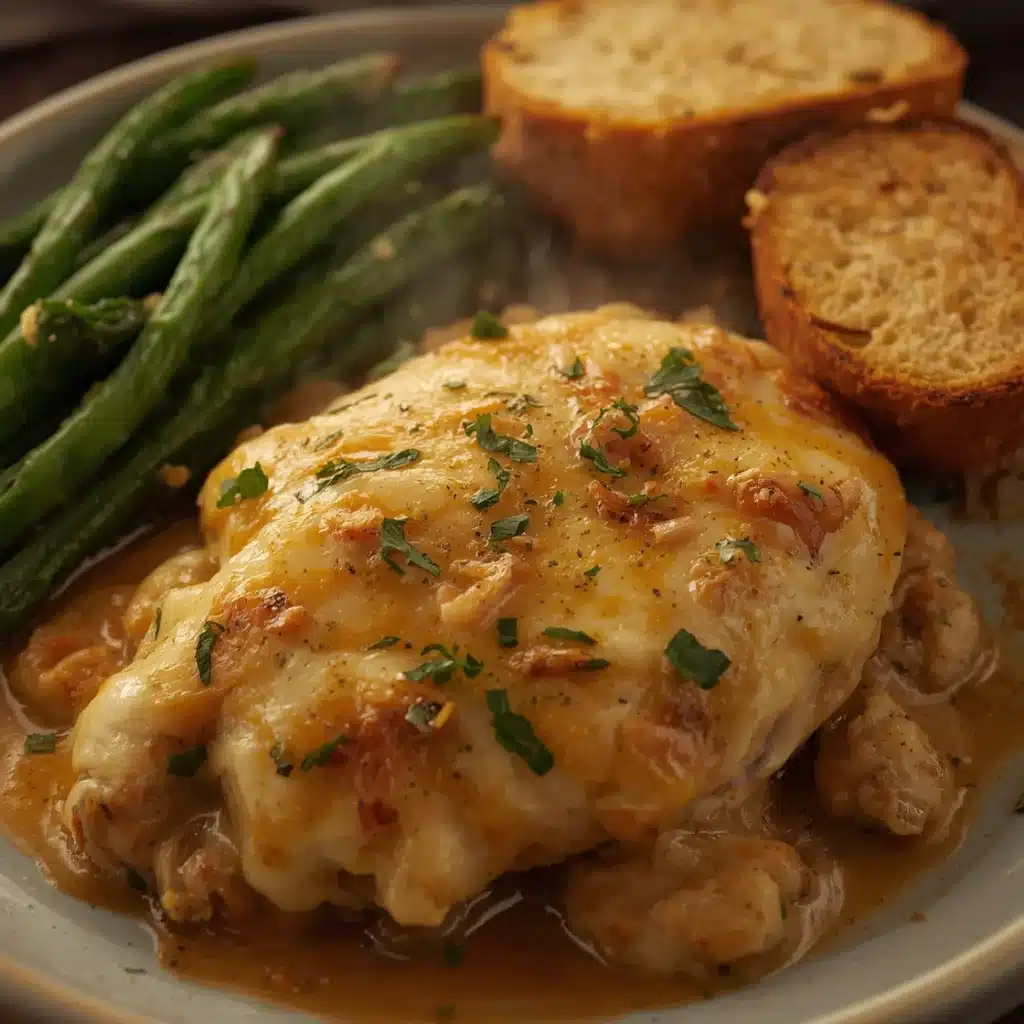 cheesy garlic chicken bake easy family dinner
