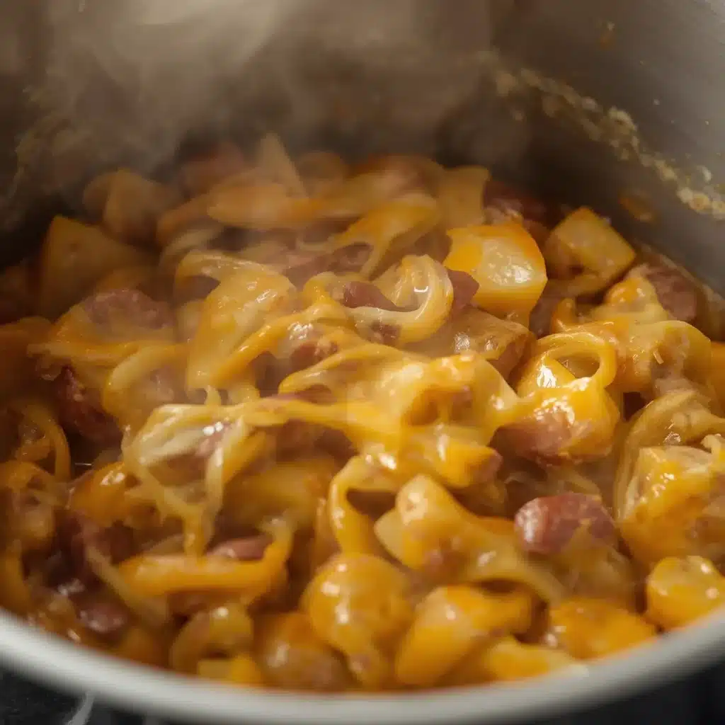 cheesy ranch potatoes and smoked sausage