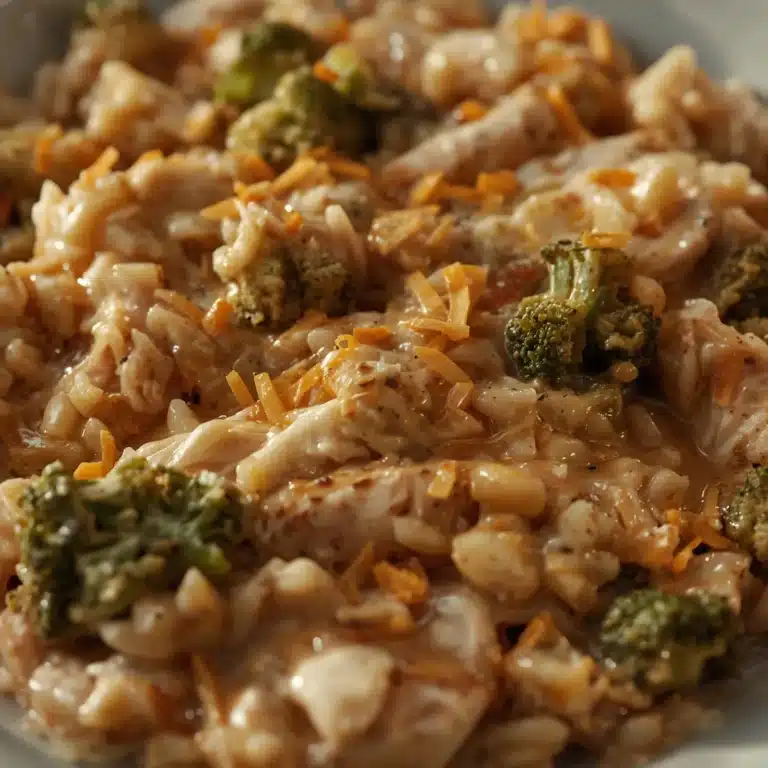 chicken broccoli rice casserole easy dinner recipe
