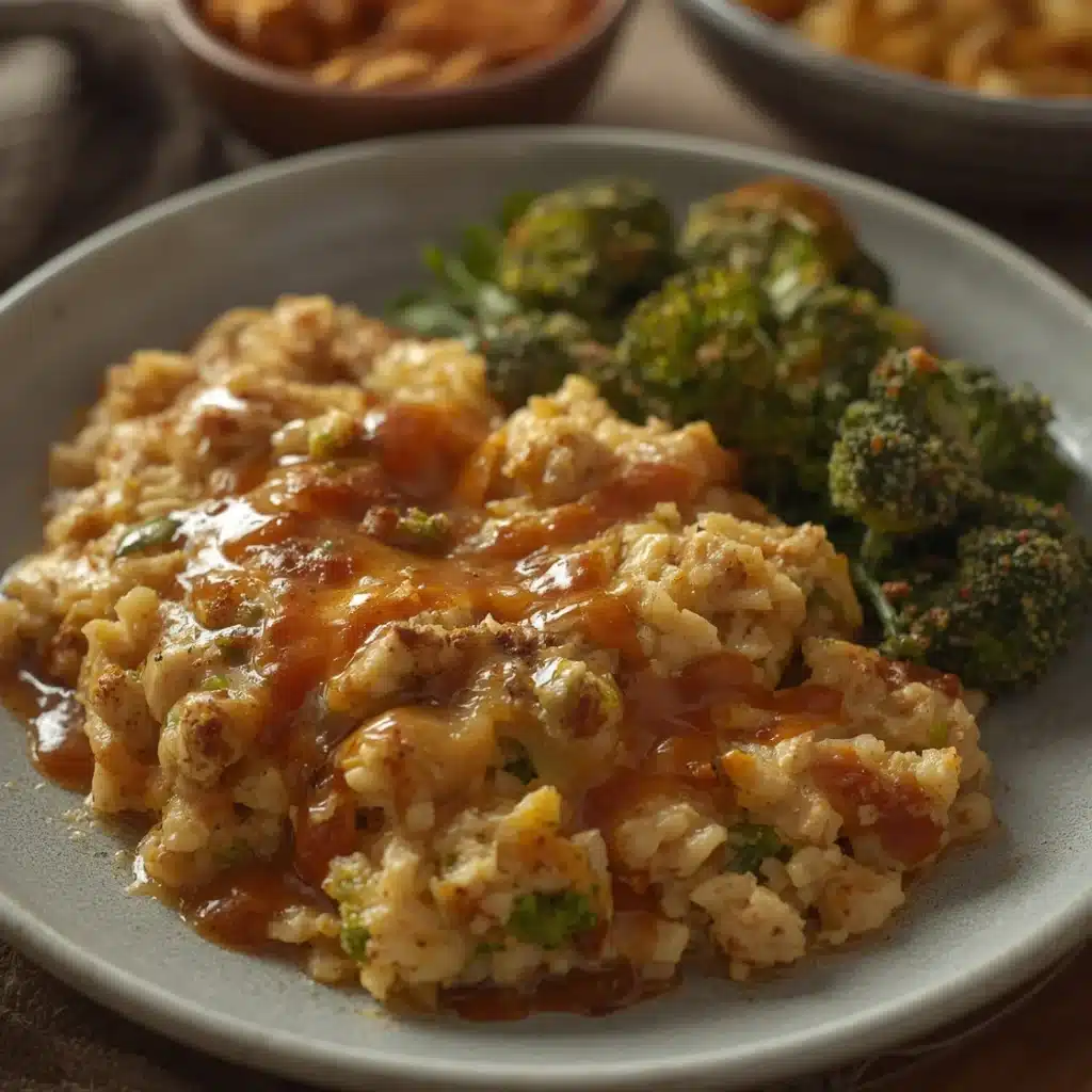 chicken broccoli rice casserole easy dinner recipe