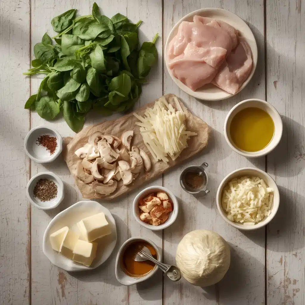 chicken spinach and mushroom low carb casserole