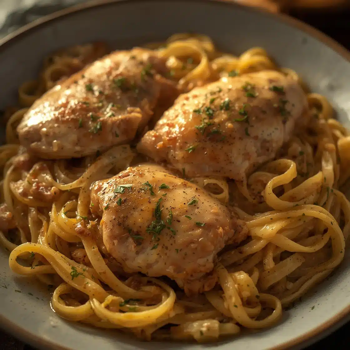 cowboy butter chicken linguine easy dinner idea