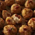 cranberry turkey stuffing balls