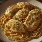 creamy garlic parmesan chicken spaghetti