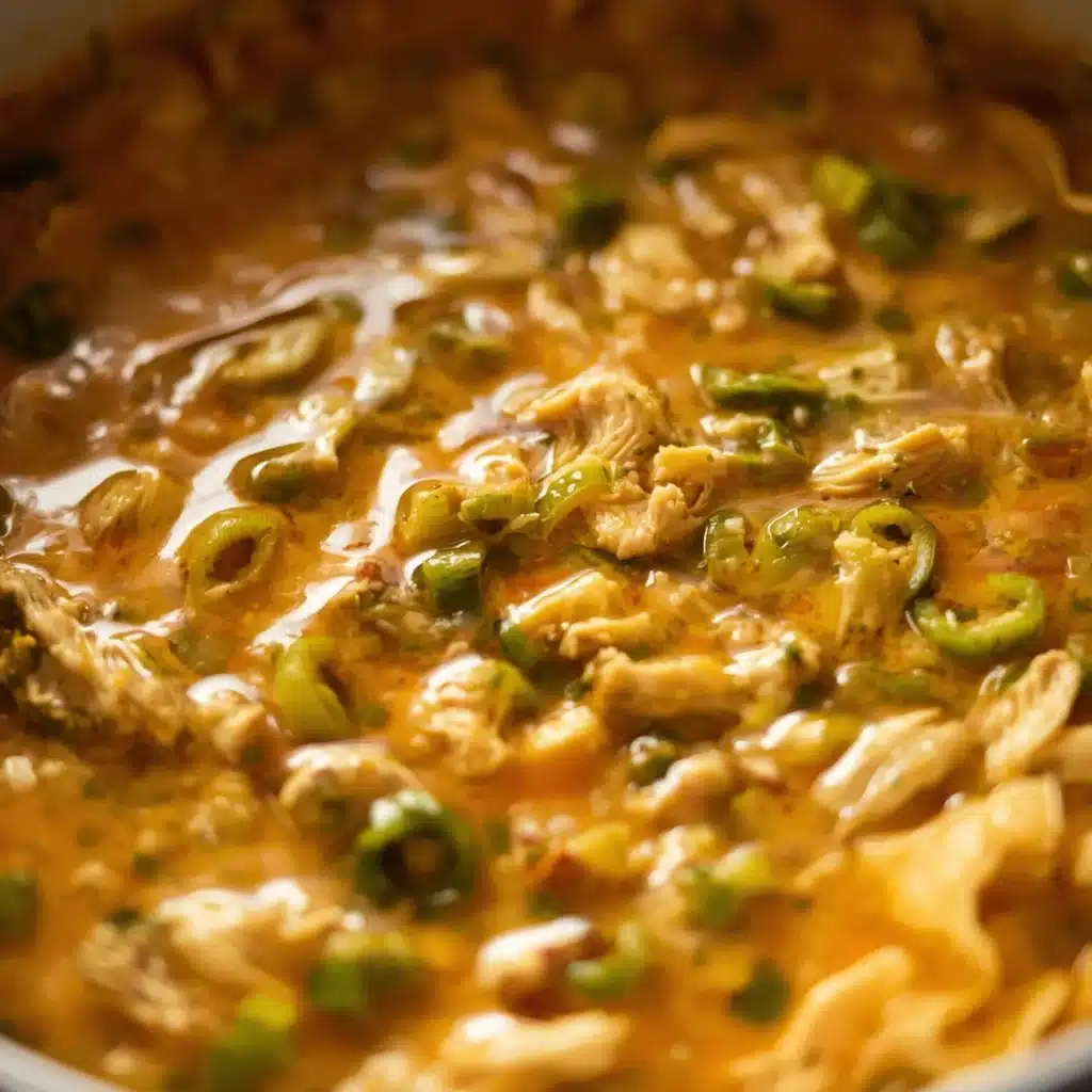 creamy green chile chicken enchilada soup