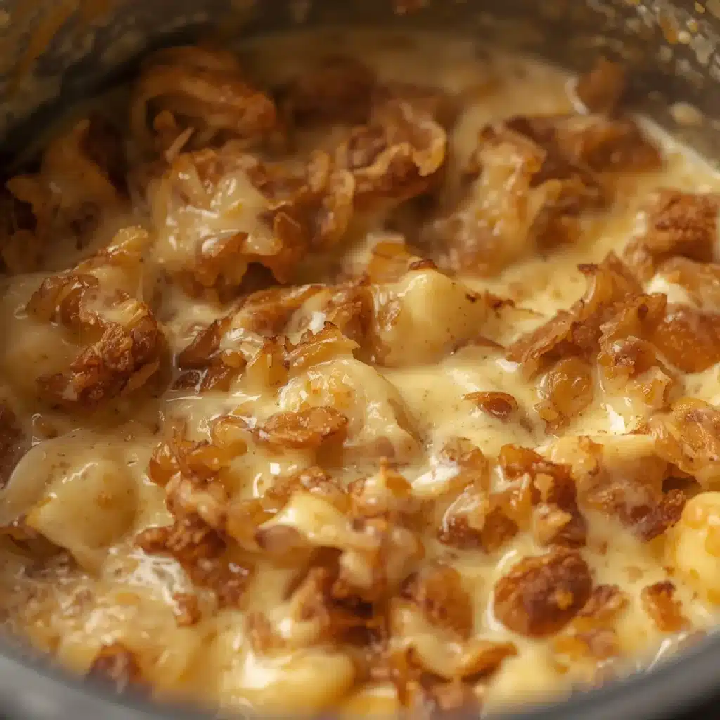 crispy fried onion scalloped potatoes