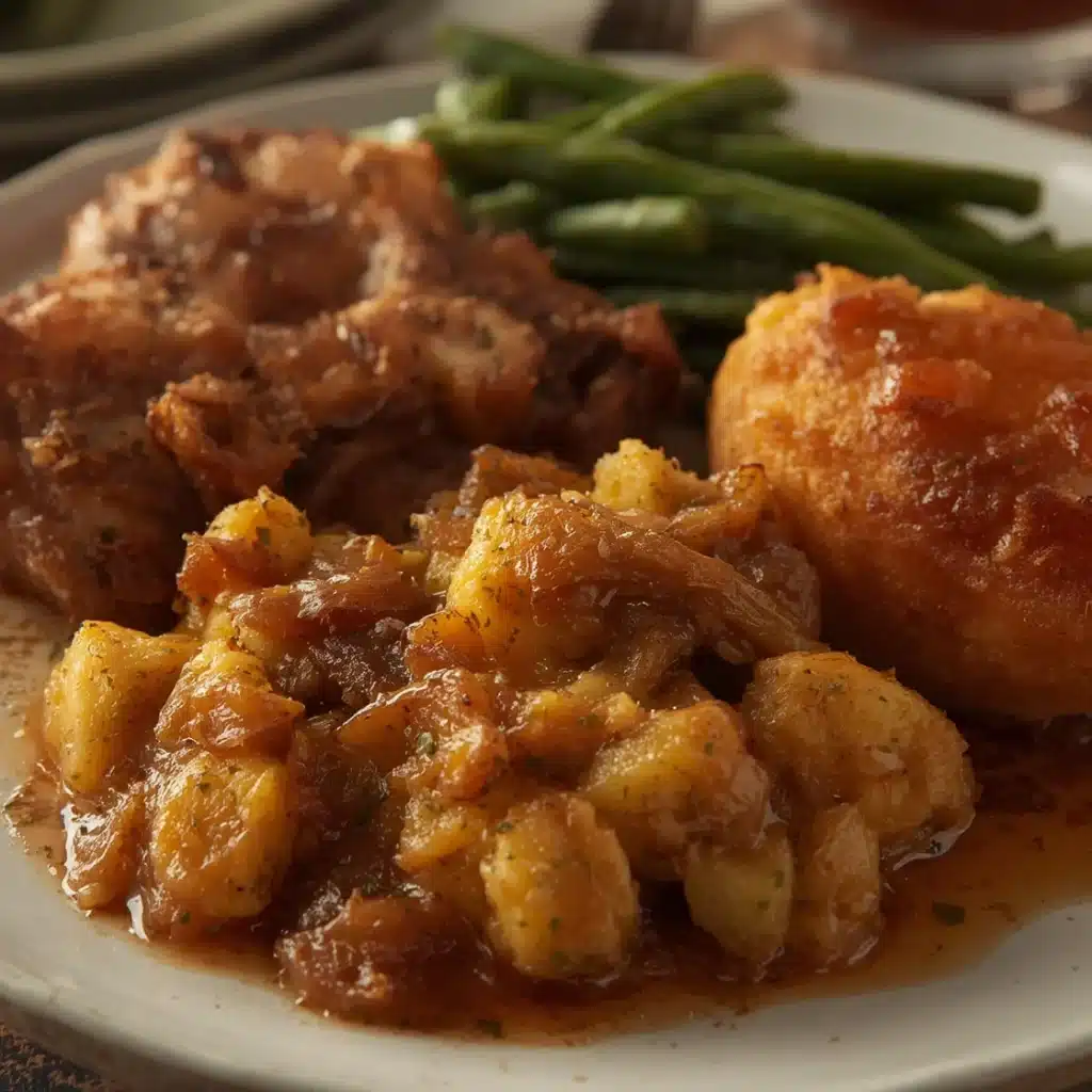 crispy fried onion scalloped potatoes
