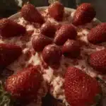 decadent strawberry velvet cake