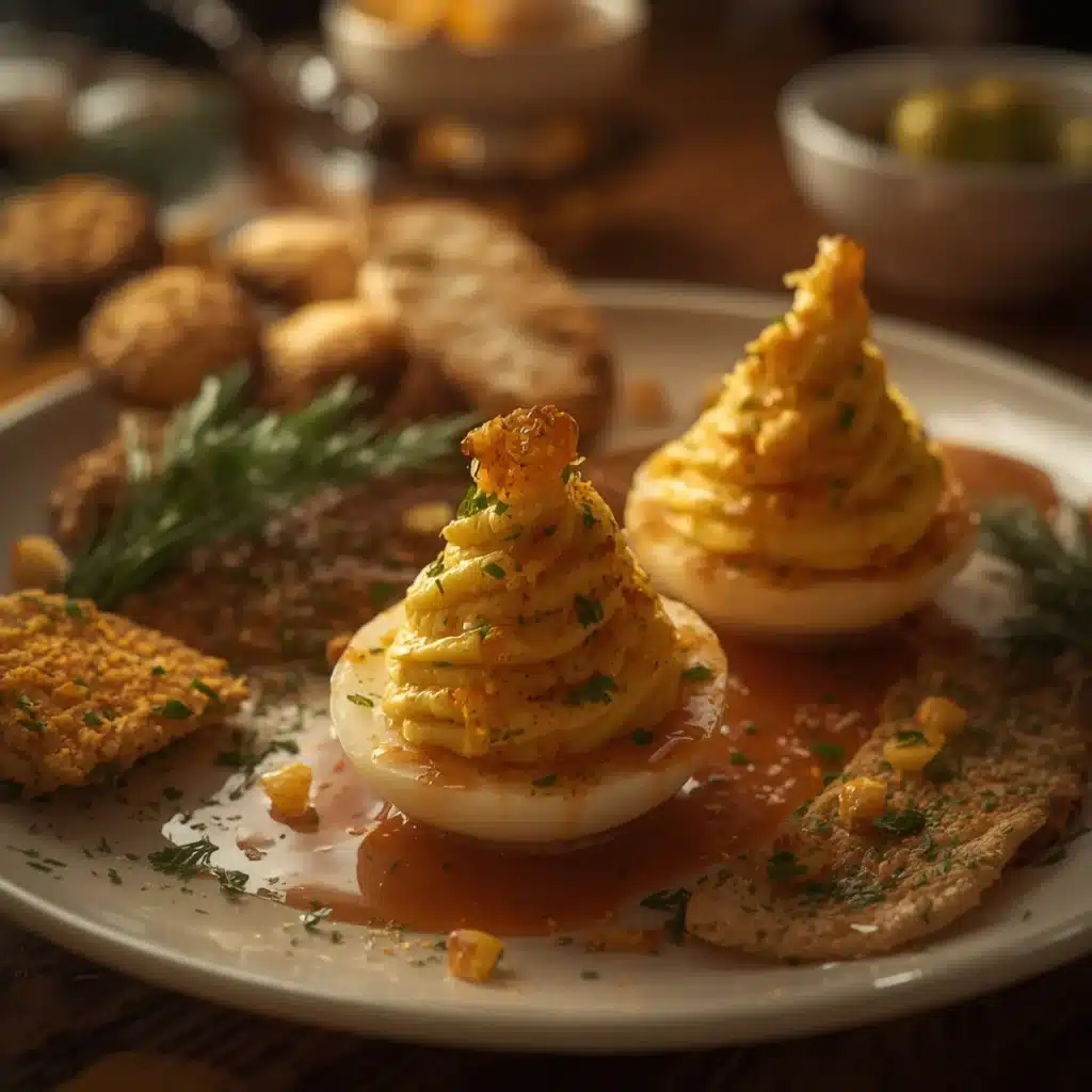deviled egg christmas trees