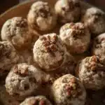 easy mint chocolate chip snowball cookies