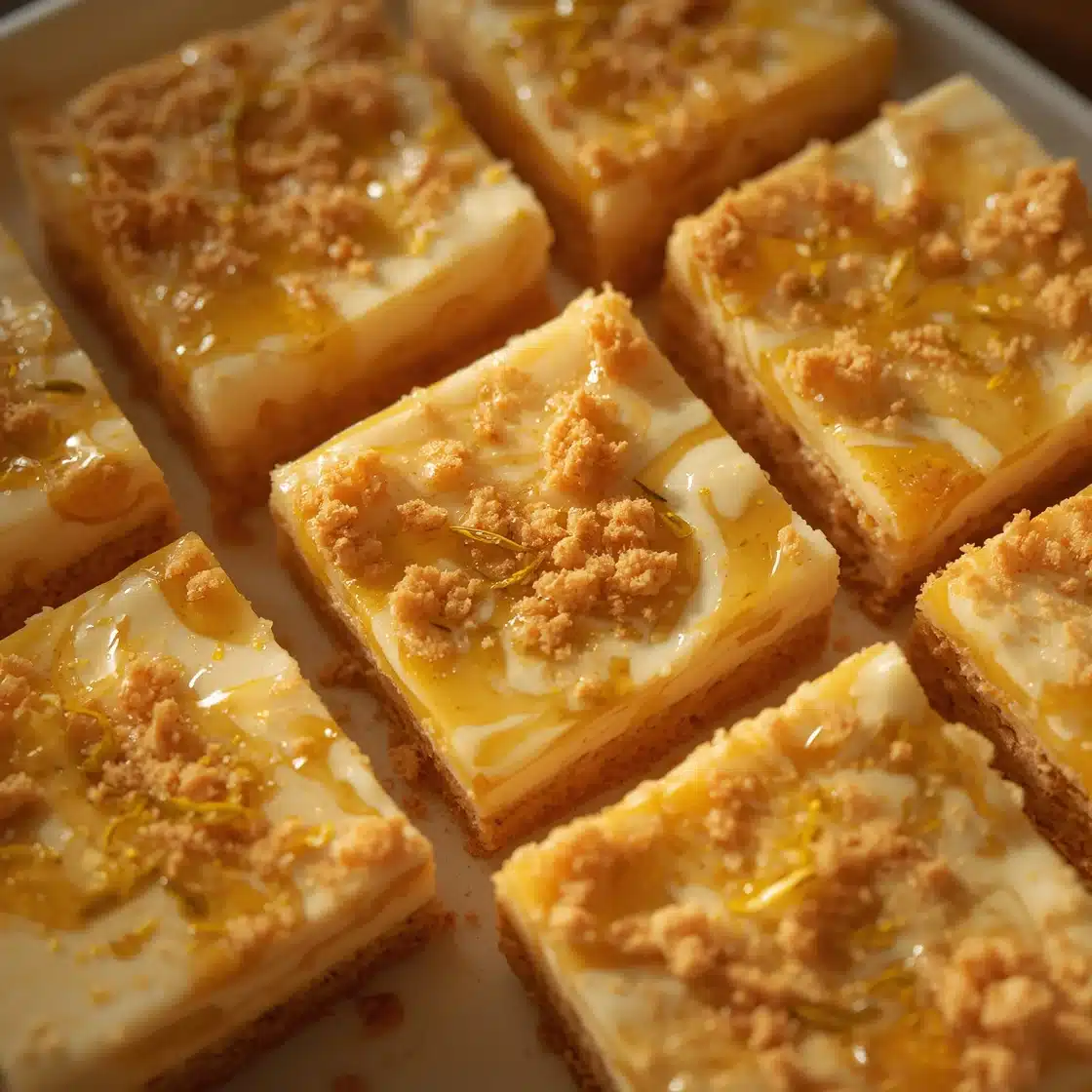 elegant lemon marbled cheesecake bars recipe