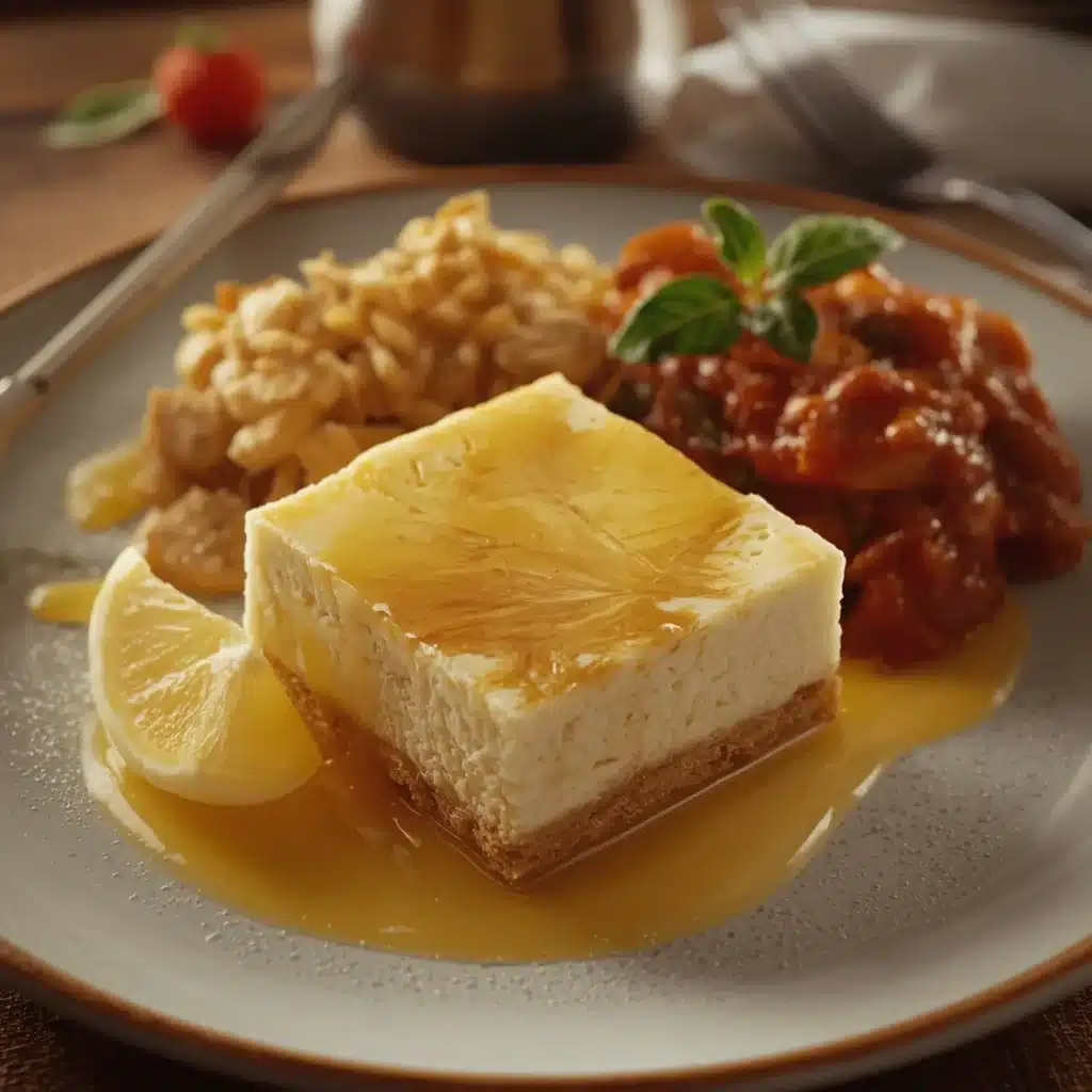 elegant lemon marbled cheesecake bars recipe