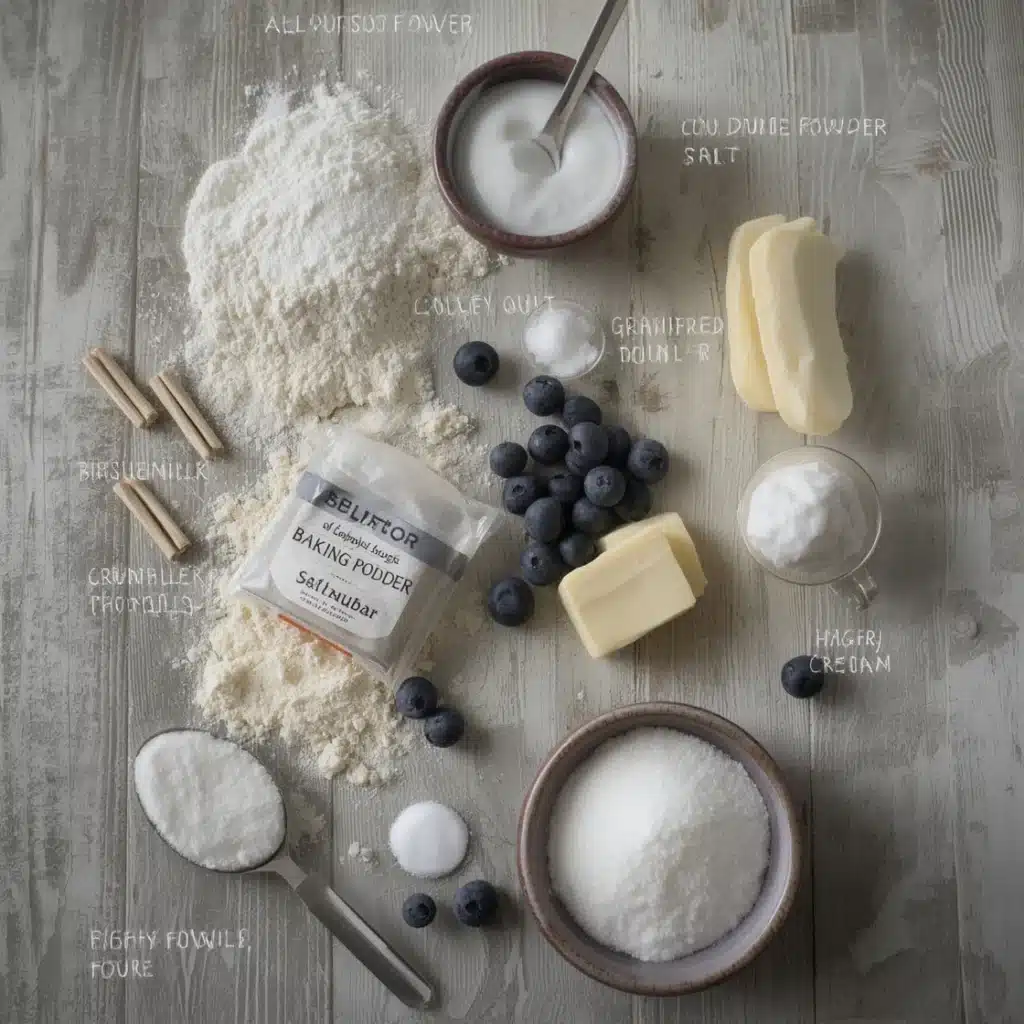 fluffy blueberry biscuits