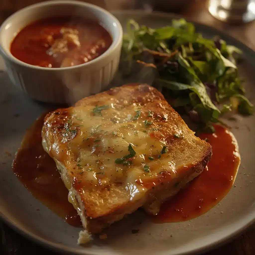 garlic bread grilled cheese 15 min lunch idea
