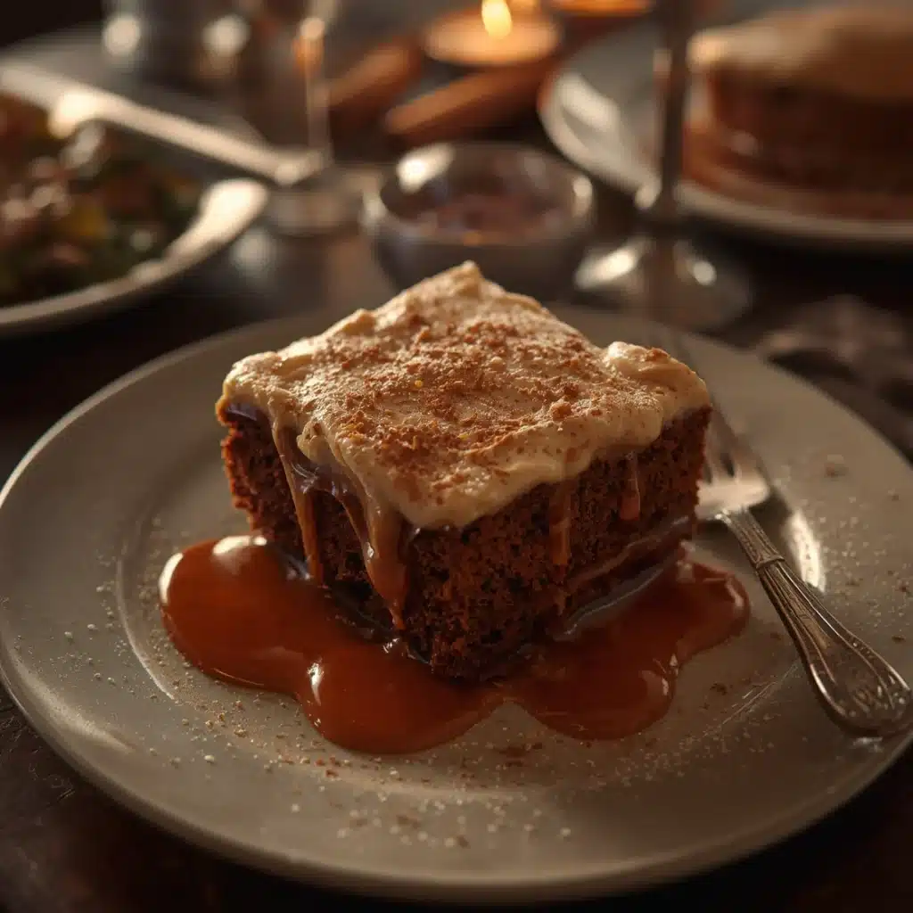 gingerbread cake with cinnamon molasses frosting