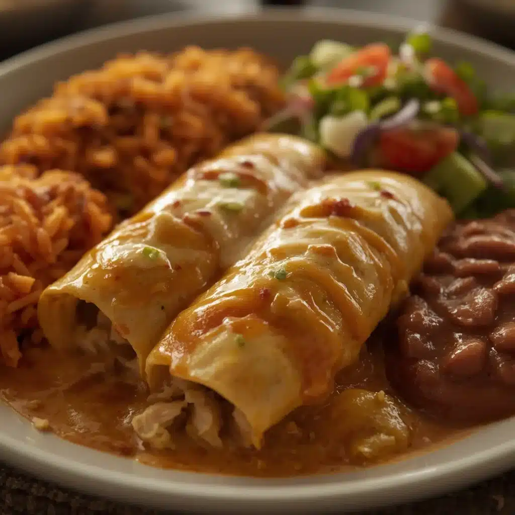 green chile chicken enchiladas easy dinner idea