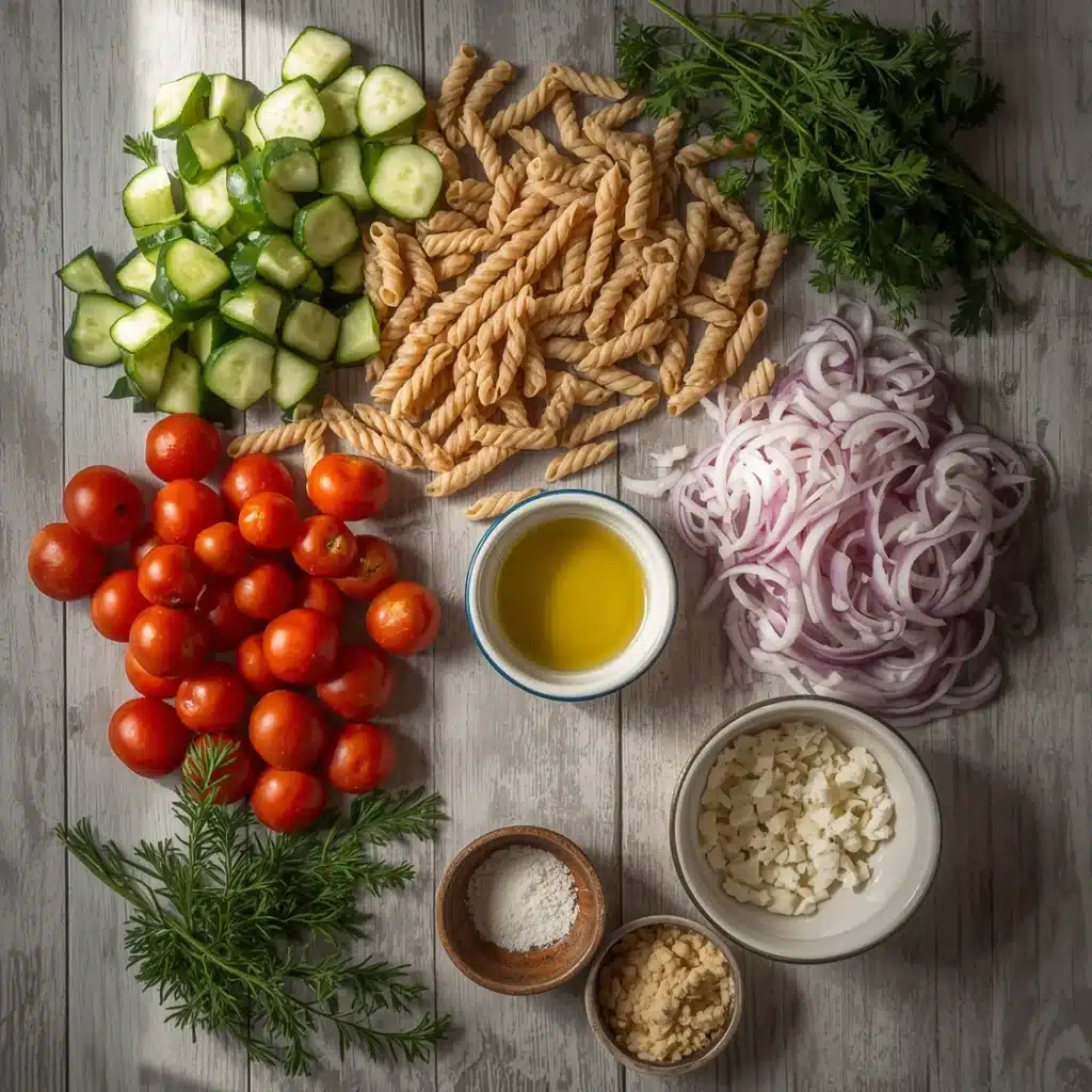 healthy pasta cucumber salad recipe