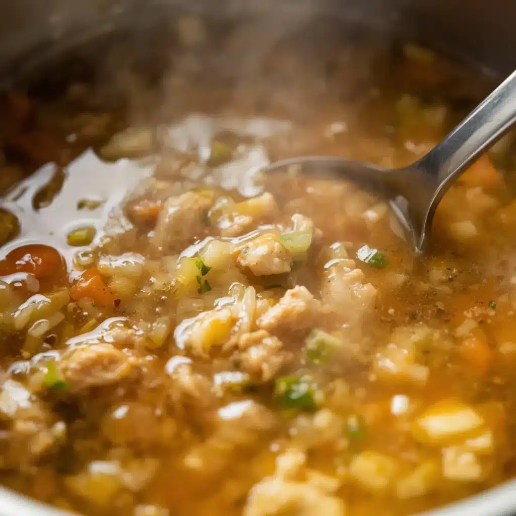 homemade ginger chicken and rice soup