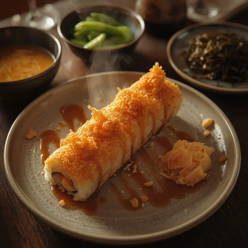 homemade shrimp tempura roll