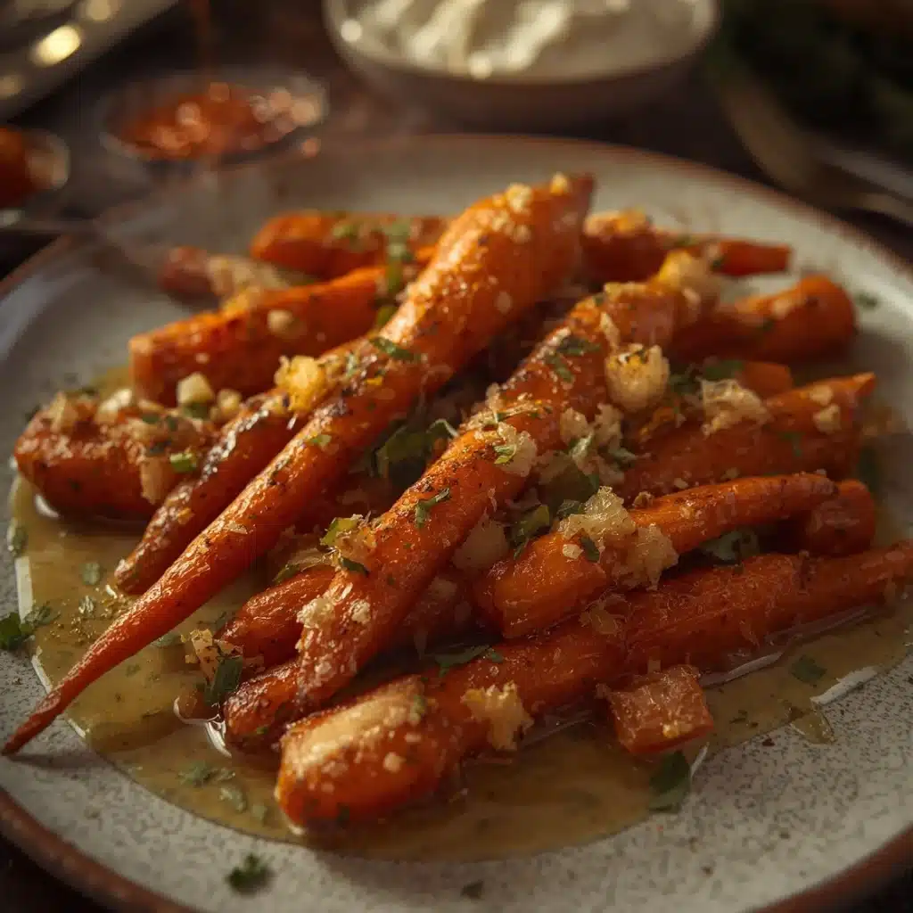 honey garlic butter roasted carrots