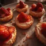 irresistible mini strawberry cheesecakes