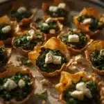 mediterranean spinach and feta phyllo cups