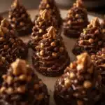 no bake chocolate peanut butter christmas trees