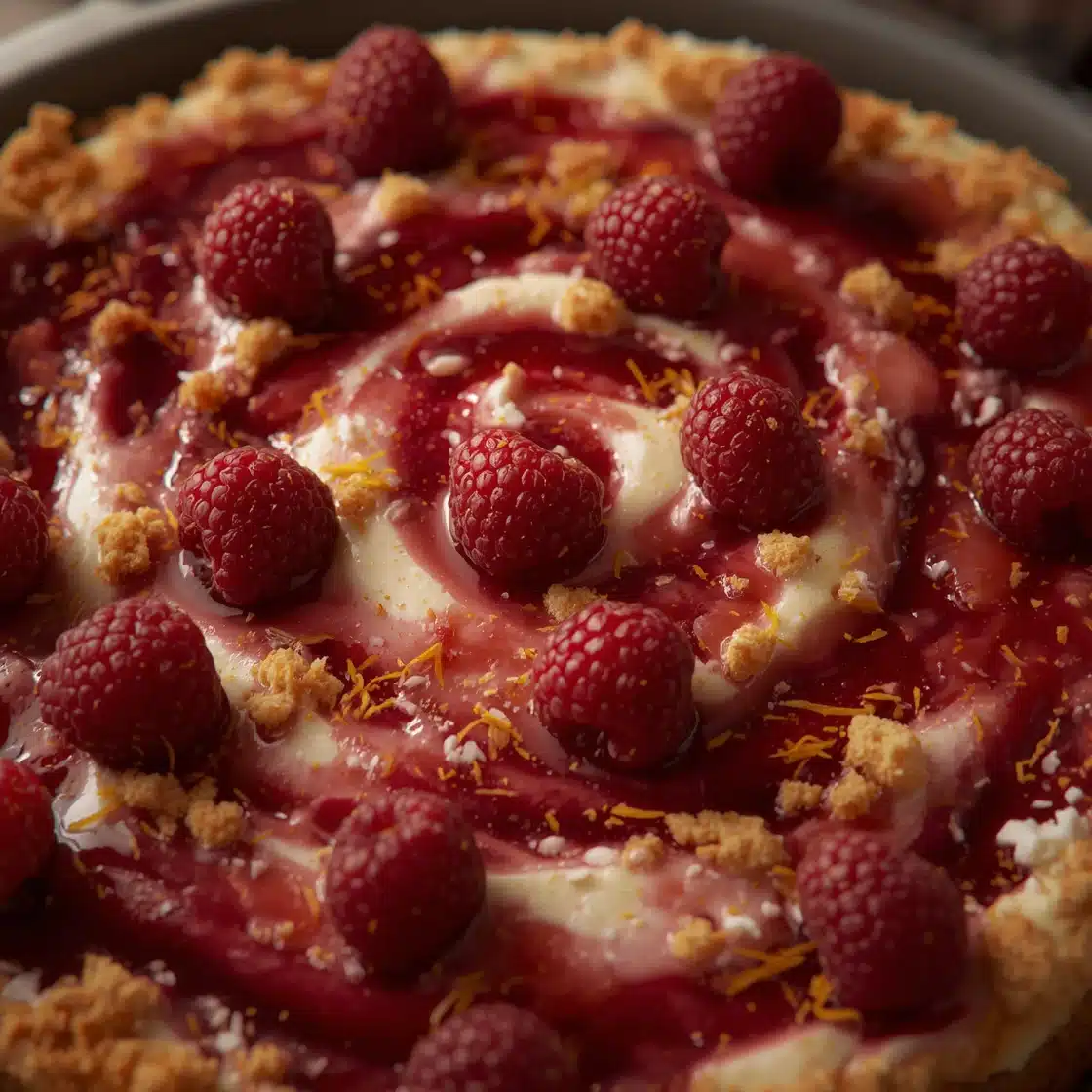 no bake raspberry lemon swirl cheesecake recipe