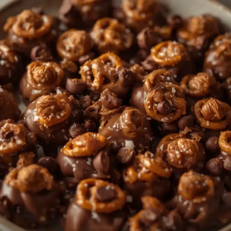 no bake salted caramel pretzel bites