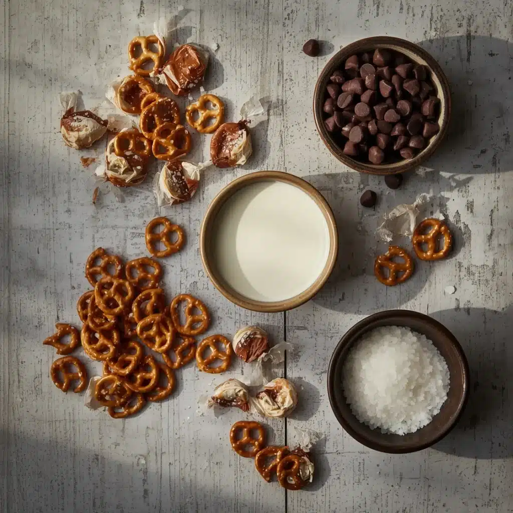 no bake salted caramel pretzel bites
