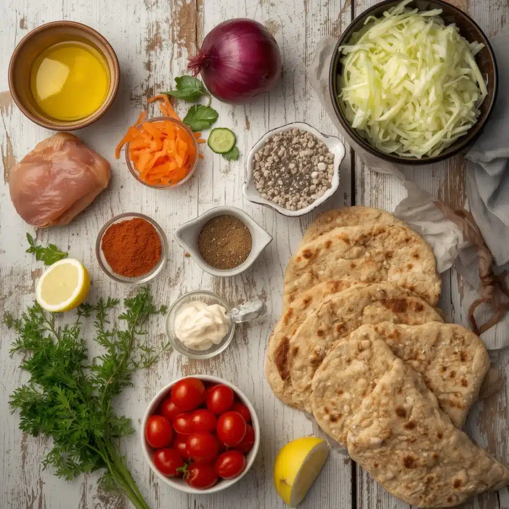 sheet pan chicken pitas with herby ranch slaw recipe