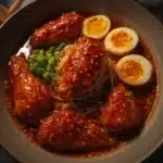 spicy chicken wing ramen bowl in 45 mins