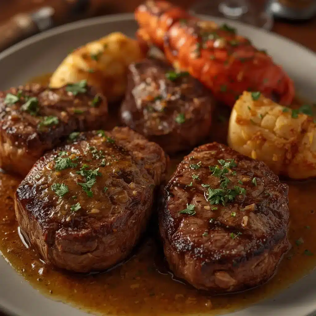 steakhouse style surf and turf