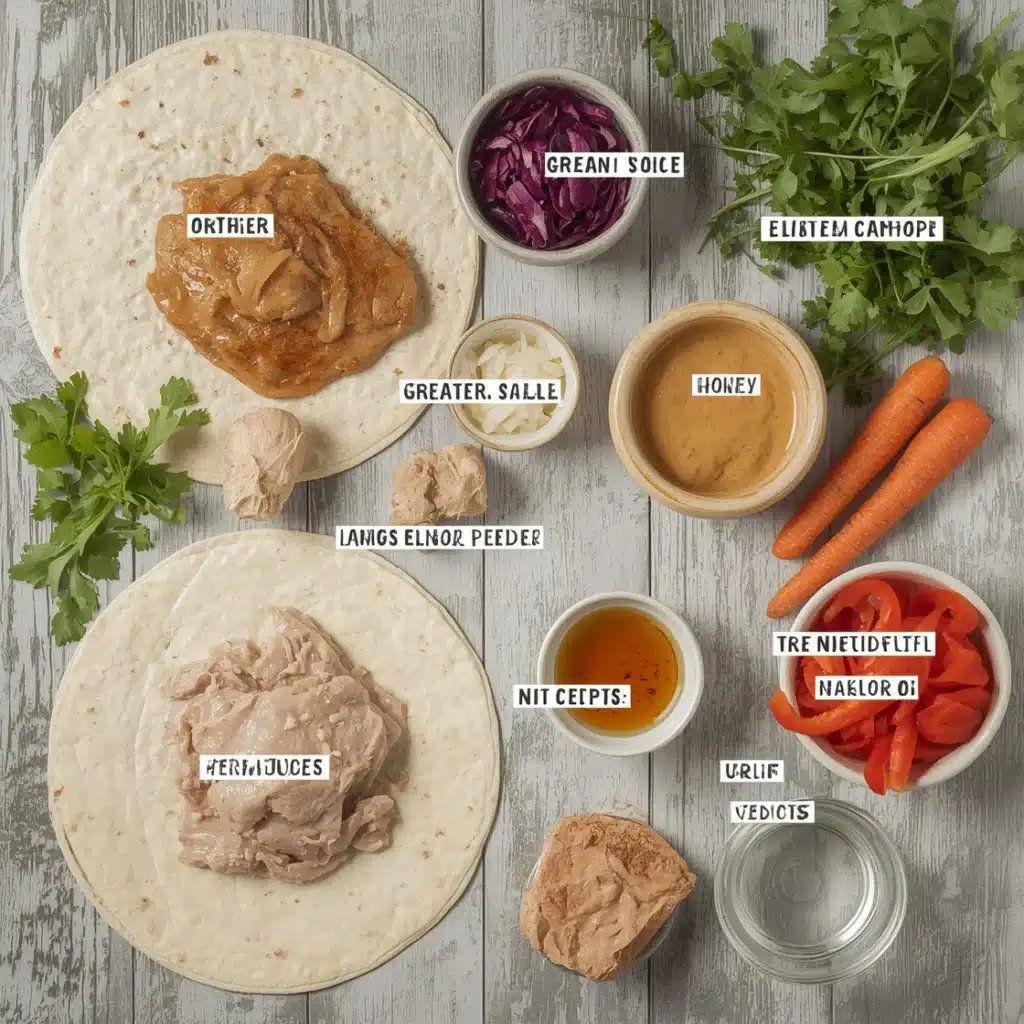 thai peanut chicken wrap easy lunch recipe