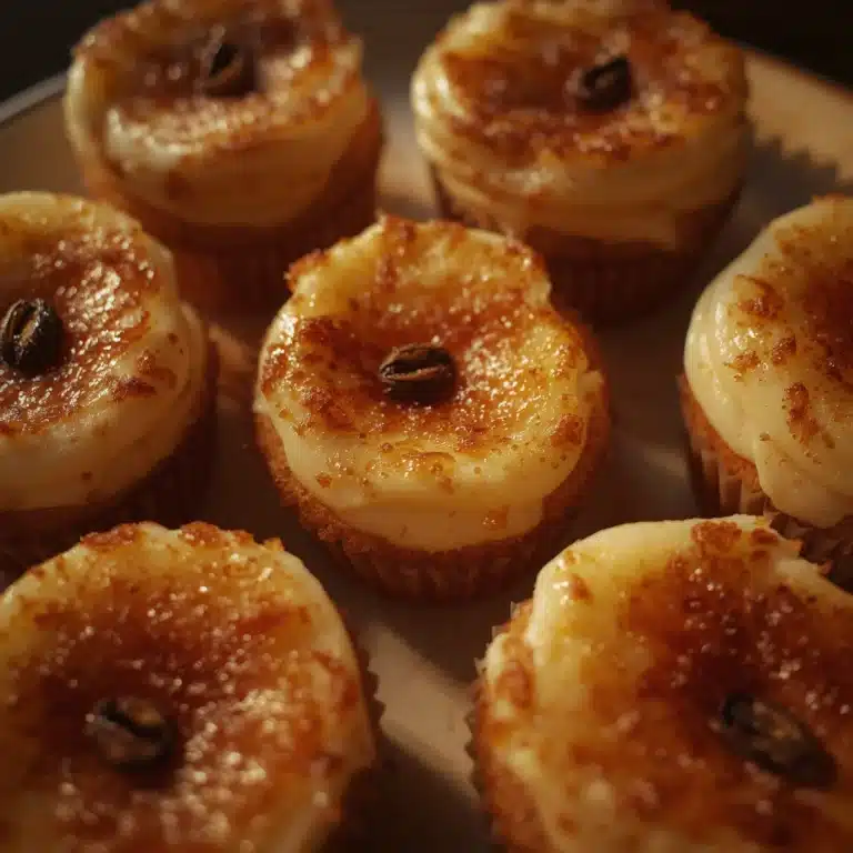 vanilla bean creme brulee cupcakes easy recipe