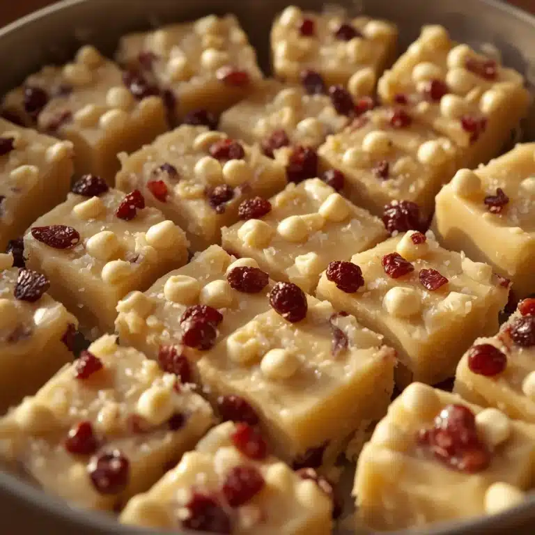 white chocolate cranberry fudge recipe sweet holiday dessert