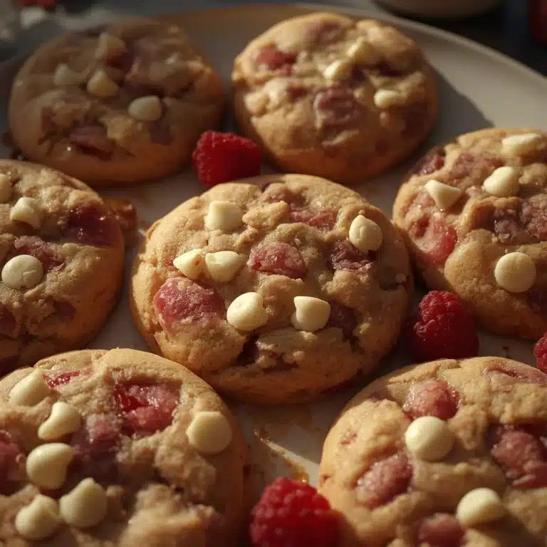 white chocolate raspberry cookies easy recipe
