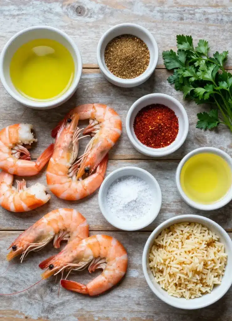 air fryer cajun shrimp dinner