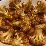 air fryer cauliflower wings with honey sriracha