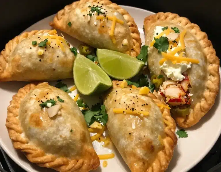 air fryer lobster jalapeno empanadas