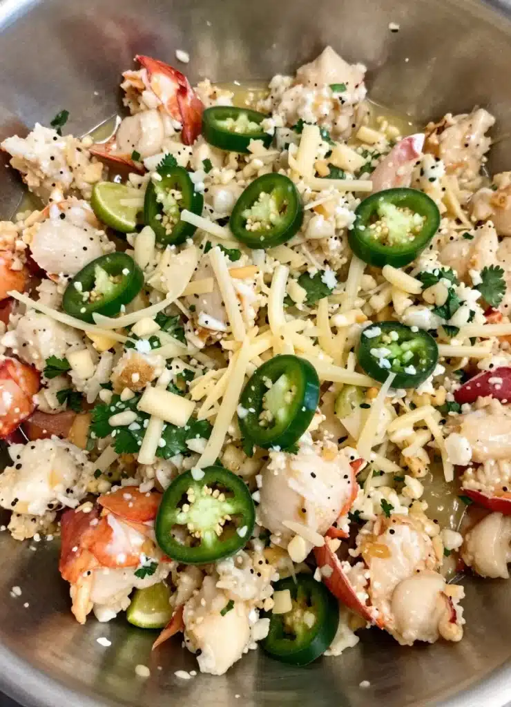 air fryer lobster jalapeno empanadas