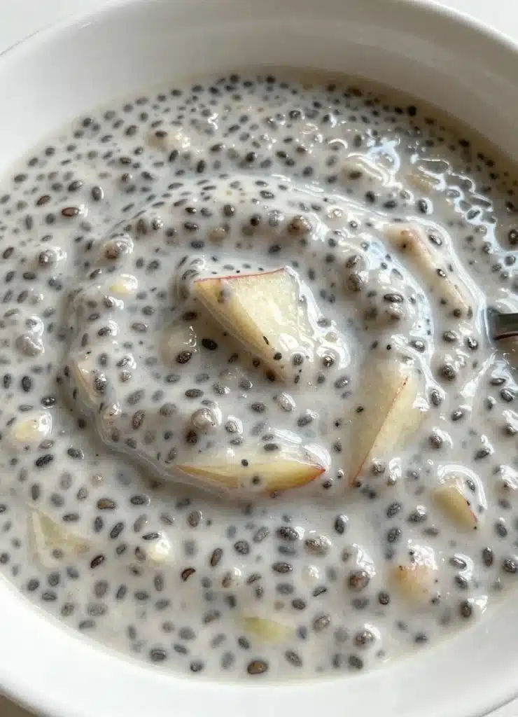 apple chia pudding