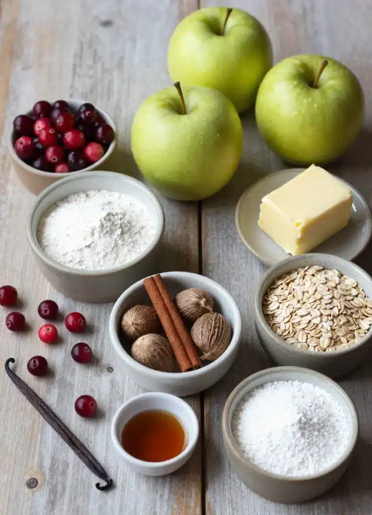 apple cranberry crumble